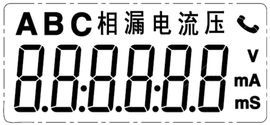 控制与保护开关显示面板